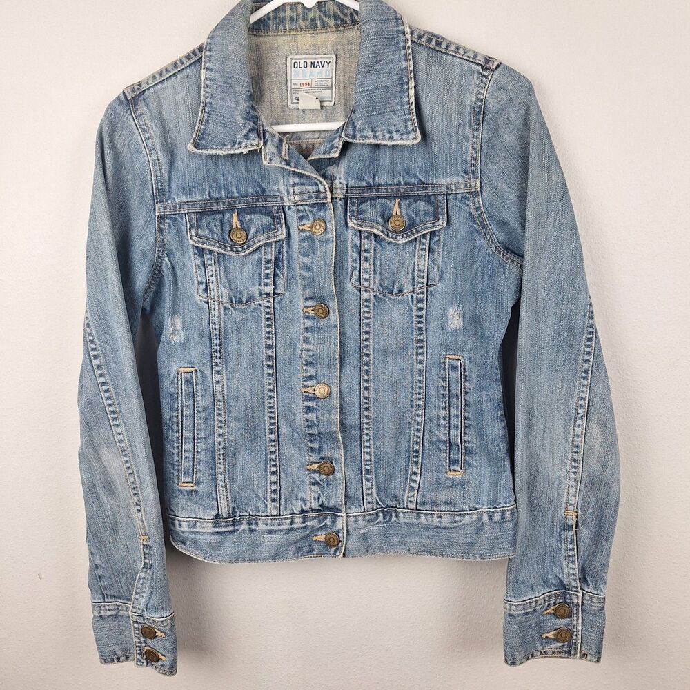 Old Navy Little Girl Denim Medium Wash Jacket Size Small Blue Jean